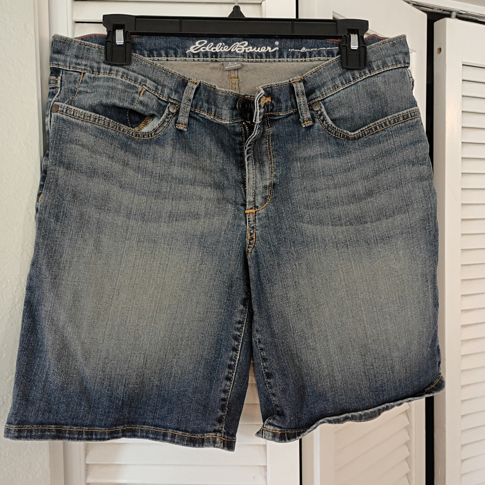 Eddie Bauer Women's Blue Denim Shorts